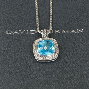 David Yurman 11mm Albion Blue Topaz Pendant